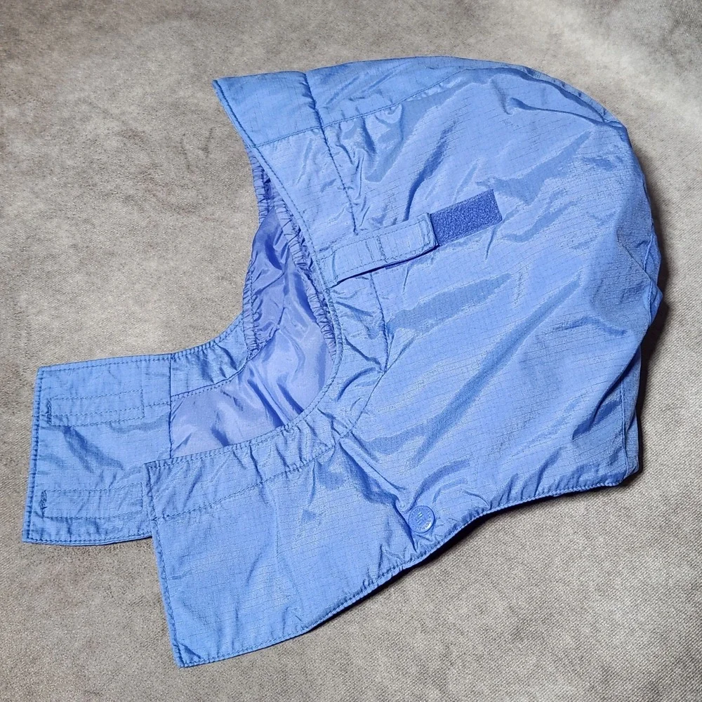 girls COLUMBIA winter Hooded Jacket TECTONITE Blue/Gray ripstop Ski size L 10/12